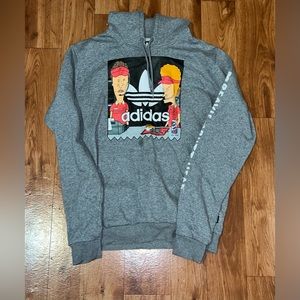 Adidas Hoodie x beavis and butthead collab size S mens